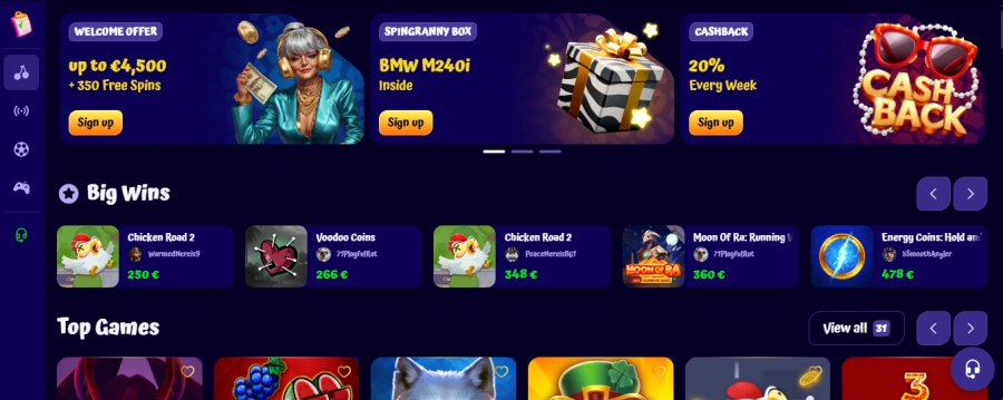 Spingranny casino portugal